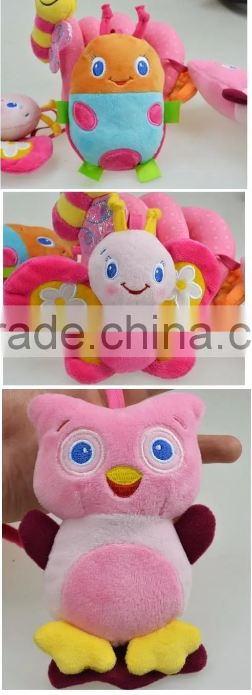 new born infant pram plush toy/Activity Spiral Cot Toy/Musical Crib Spiral Toy