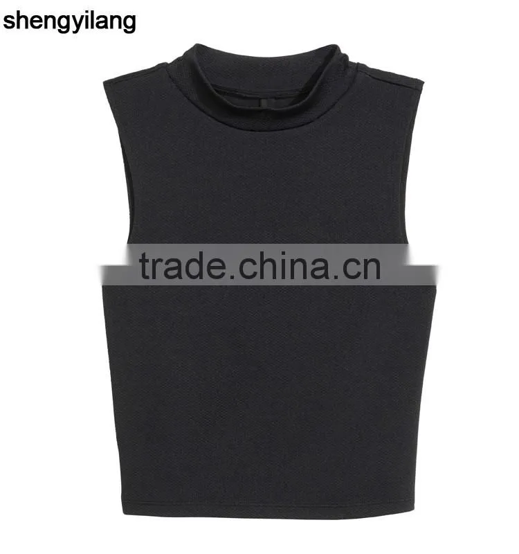 New arrival lady's sleeveless top wholesale fashionable fitness tank top guangzhou manufacturers