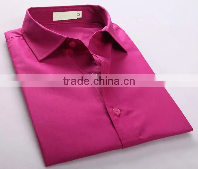 Wholesale manufacturer rosy color dress men shirts in China
