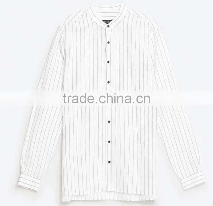 Seven men solid color shirt sleeve shirt
