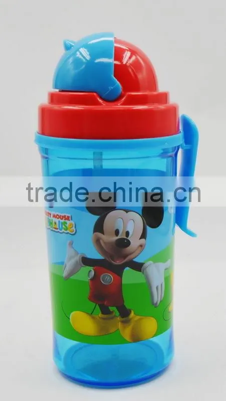 350ml kids sipper bottle/cartoon school portable water bottle/promotional gifts