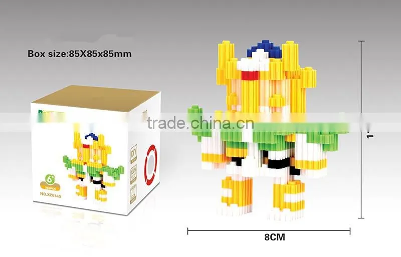 Hot Sale 3D Cartoon Figure Mode Mini Diamond Building Blocks Toys for Childrens Intelligence Development