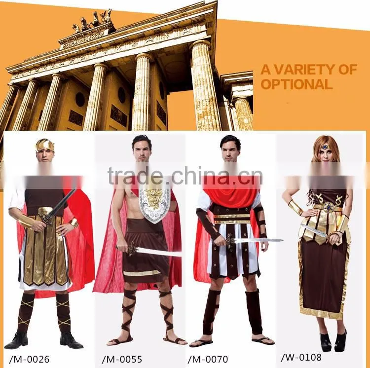 Hot sale cosplay warrior design children roman halloween costume