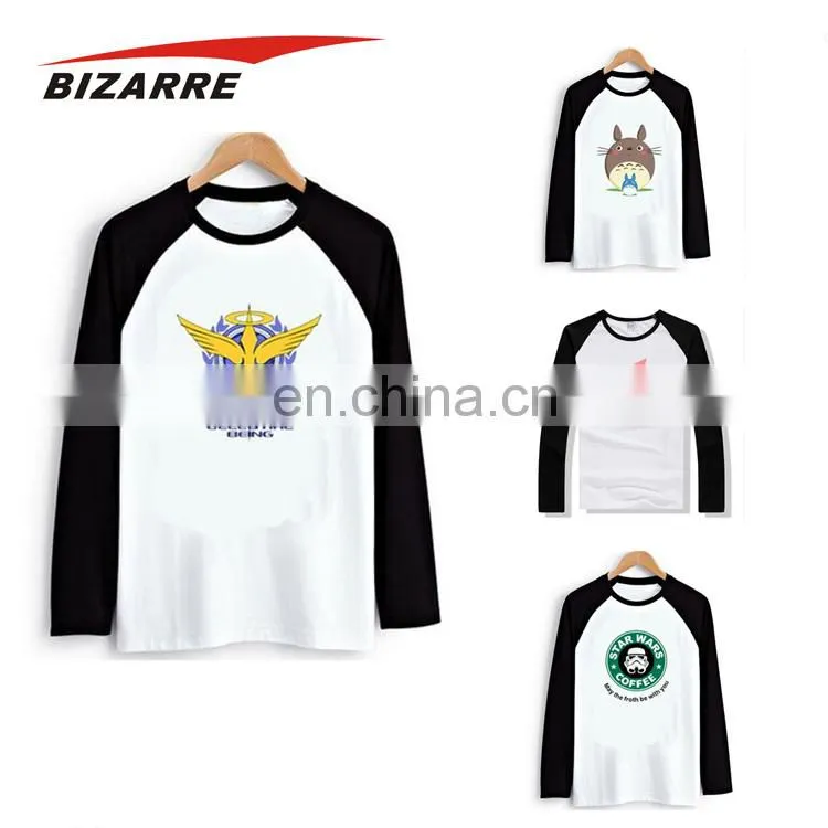 Factory Price Long Sleeve Breatheable Custom T Shirt Printing