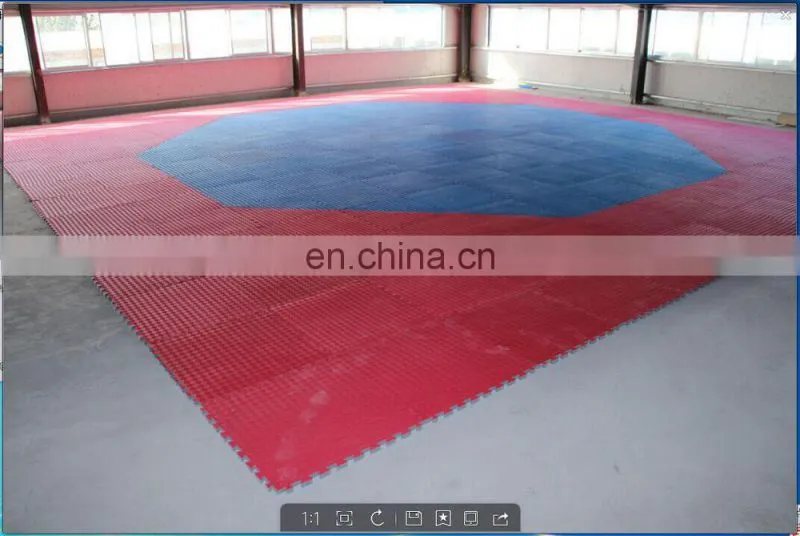 Octagonal taekwondo puzzle mats competition taekwondo mats eva foam