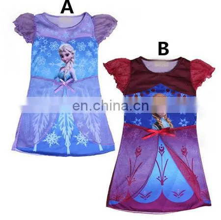 china wholesale two color beauty pattarn children's Skirt baby girls skirt