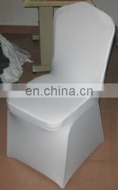 spandex/lycra chair cover in white color for plastic chairs