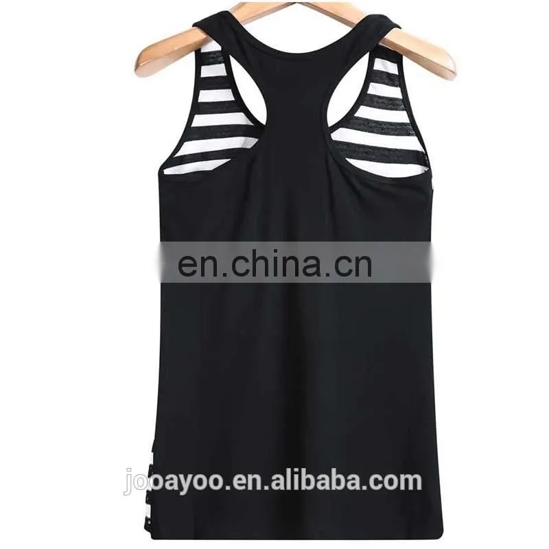 Fashion Women Ladies Black Spaghetti Strap Embroidered Tassel Vest Tank Top