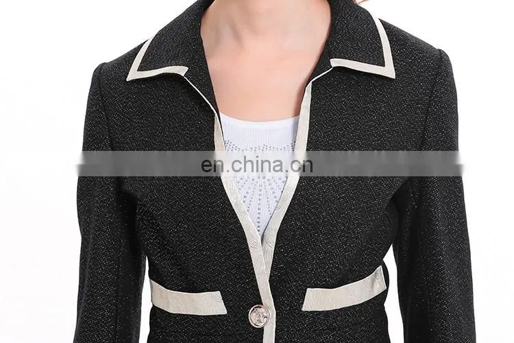 OEM formal hot popular office short skirt suits for women