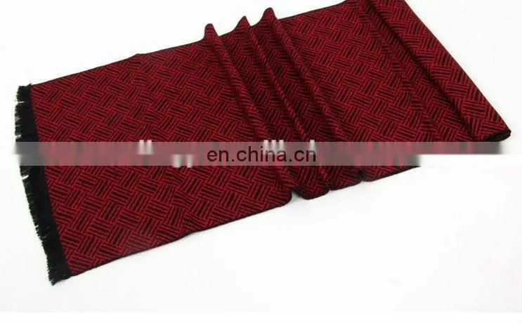 Best selling striped modal men wool cashmere scarf wholesale