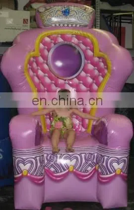 inflatable princess chair /inflatable birthday chair/king throne inflatable chair
