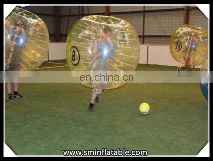 Promotion inflatable bumper ball, adult human soccer bubble belly buddy balloon for footabll event