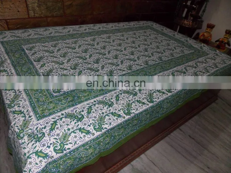 Indian Handmade Cotton Bedspread/Ethnic Cutwork Designer Double Bed Size Bedspreads/Sophisticated Cut Work Bedsheet