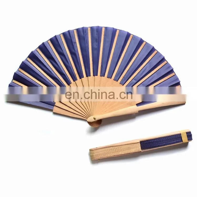 Promotional custom printed wooden folding hand fans bulk