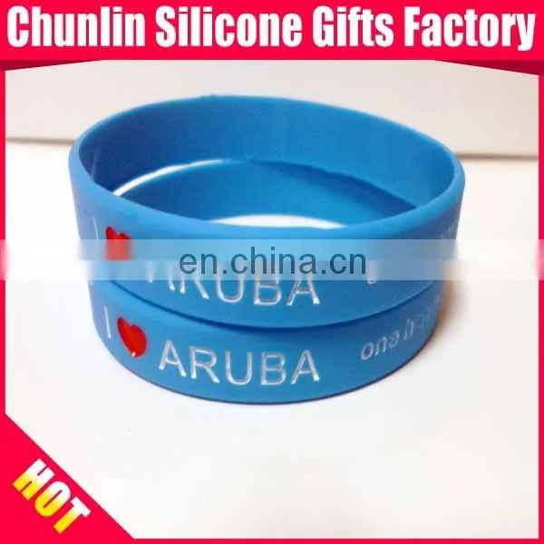 ink filled silicone wristband , promotional gift