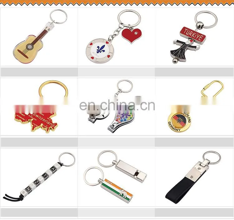 Logoson high quality design your own keyring leather PU keychain