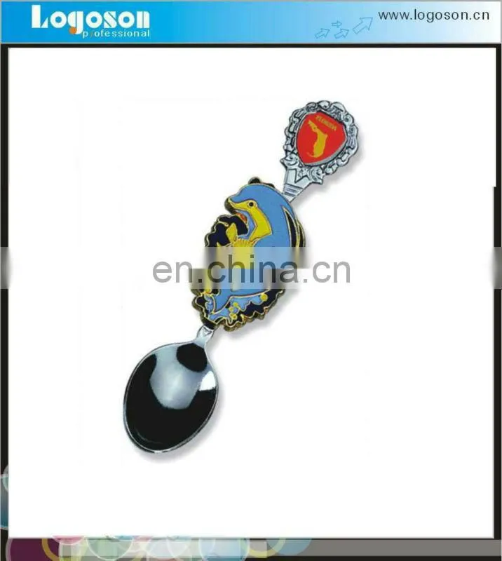 Custom Tourist Souvenir Collection Spain Bull Shape Metal Spoon