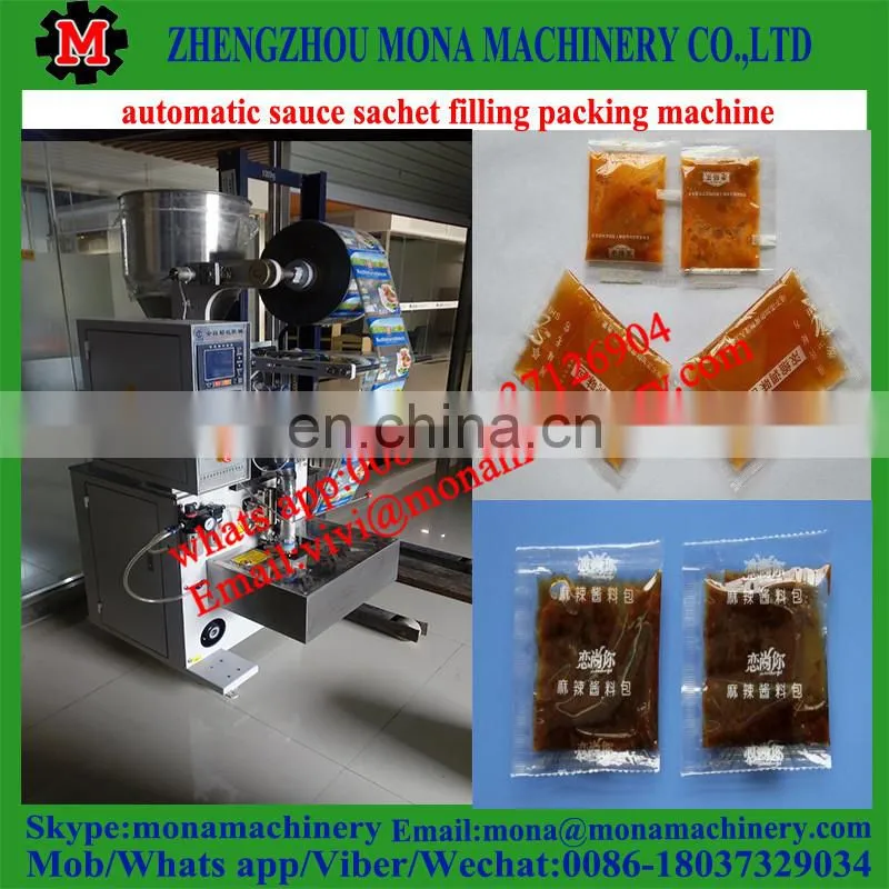 liquid fruit jam sachet packing machinery ,chili sauce making machine