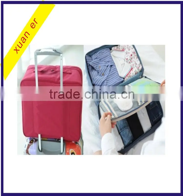 New design fashion large capacity nylon folding luggage travel bag