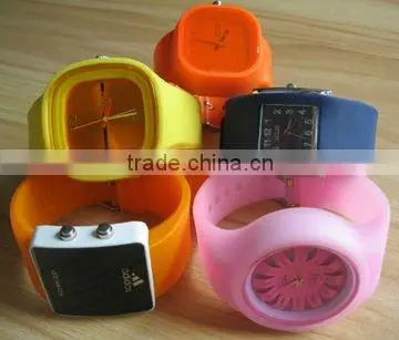 Digital watch, hot sale snap strap led watch, attractive silicon watch