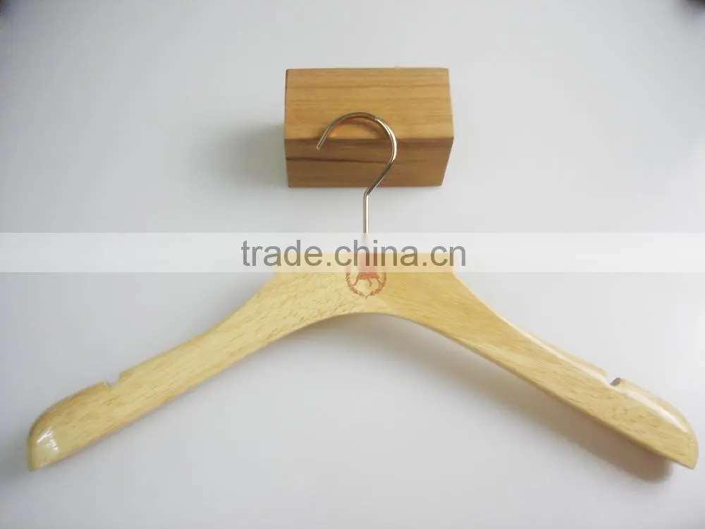 HA7060 natural laudray clothes hanger wooden dress hanger for coat