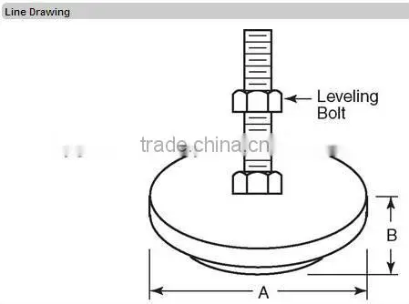 Machine leveling mount HG-L-0011