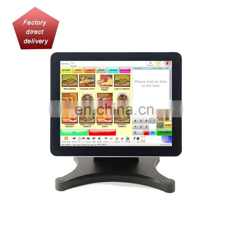 12 inch Ture Flat Screen All-In-One Pos Win10 System Terminal Computer Pc Capacitive Touch Screen