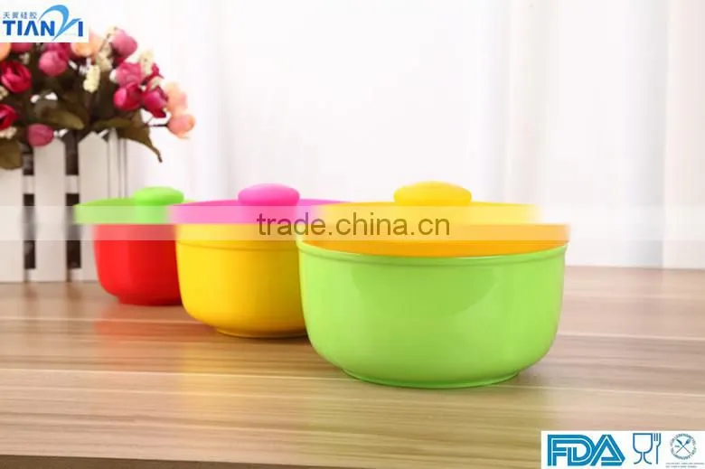 3PCS Food Grade Silicone Bowl Cover Fresh Cover For Fruit Bowl Silicone Bowl Cover/Bowl Lid