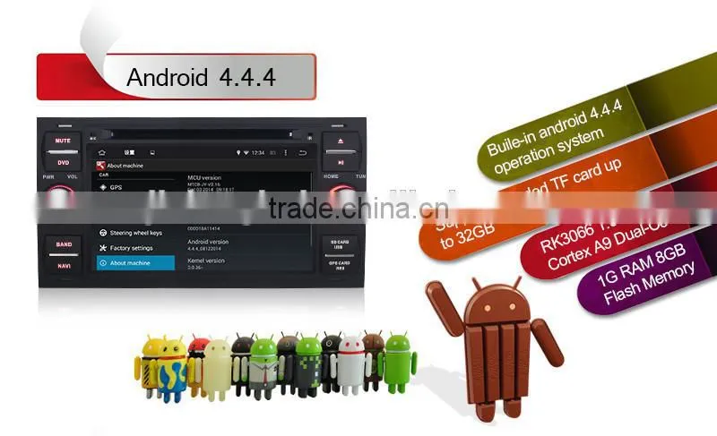 Double Din Android 4.4.4 Car Radio DVD Player for Ford Focus 2005 Car GPS Audio,WIFI, 3G,Bluetooth,RDS,SWC,1080P Video Playback