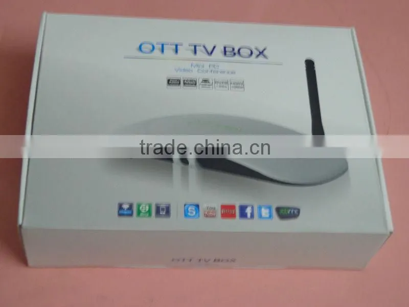 OTT TV BOX Amlogic 8726 MX dual core Built-in Webcam android 4.2 HDMI IPTV set top box google tv box
