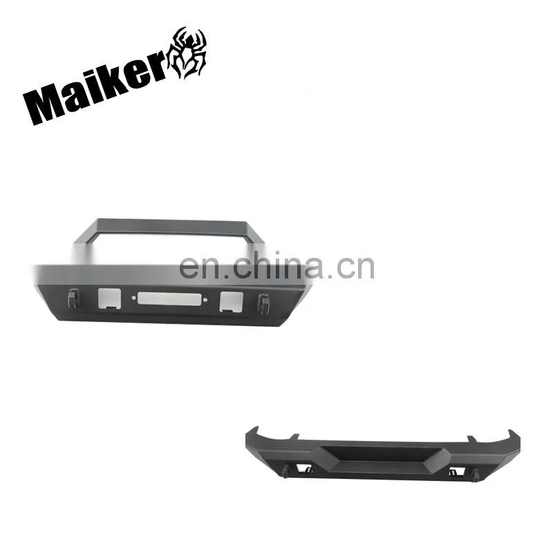 Steel Front and Rear Bumper for Jeep Wrangler JK Offroad Accessories Black Rear Bumper