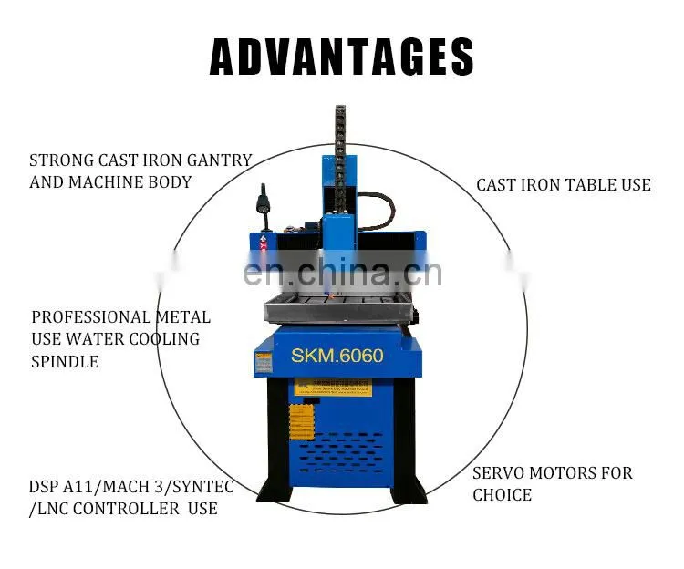 SENKE 600*900mm CNC Cutter Mini Metal Cutting and Engraving Machine with CE