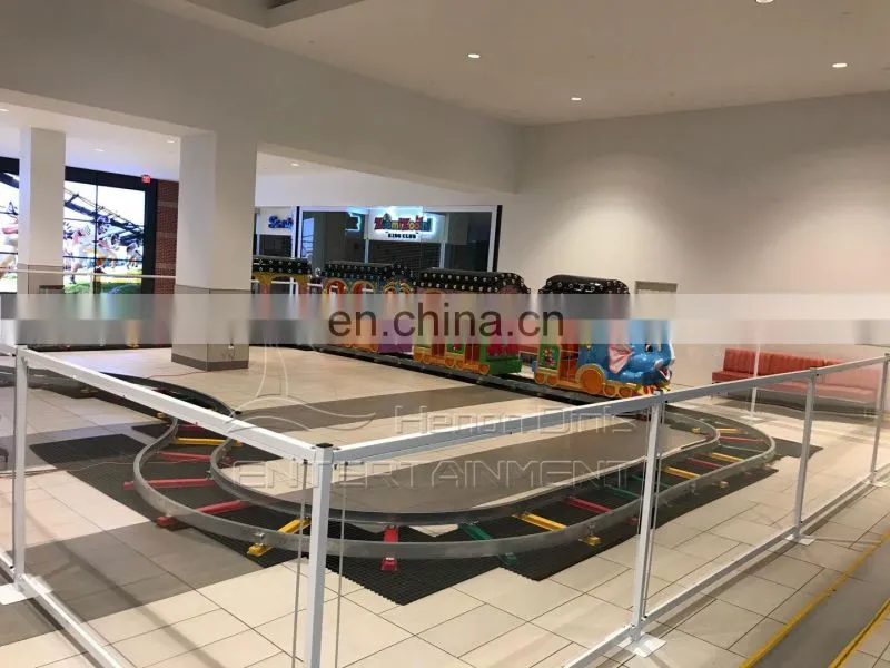 Funfair rides electric 16 person track train for kids