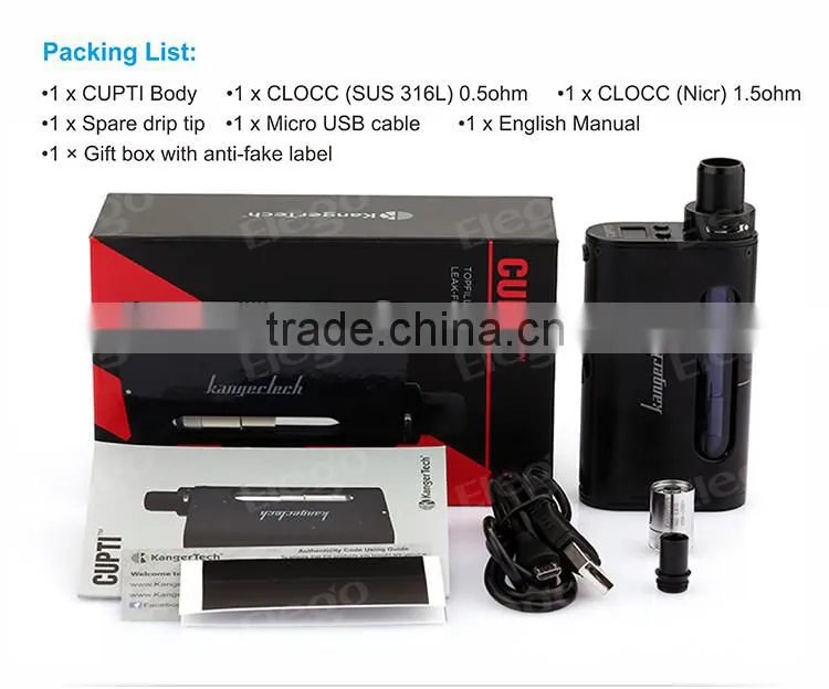 Kanger CUPTI Starter Kit, Kangertech CUPTI Starter Kit, CUPTI Wholesaling from Elego