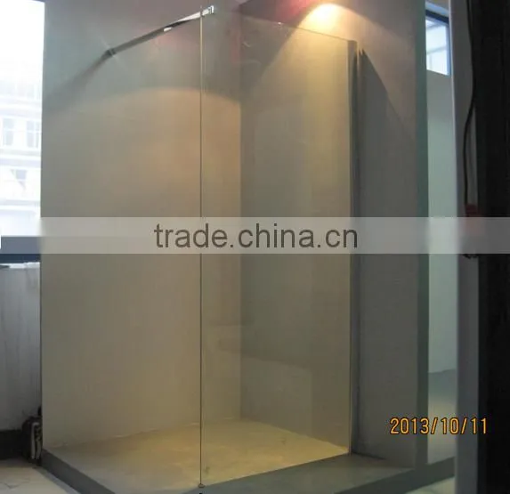 Uk walkin glass screen, EN12150 glass screen, popular bathroom Nano glass screen