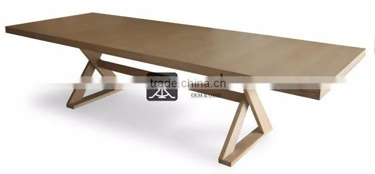 DT-010 2016 High Quality 6 Seater Long Wood Dining Table Designs