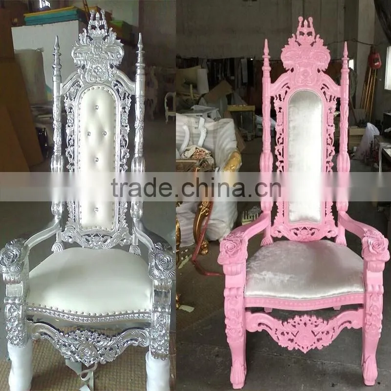 New Style Romania Gold King Throne Chair For Wedding