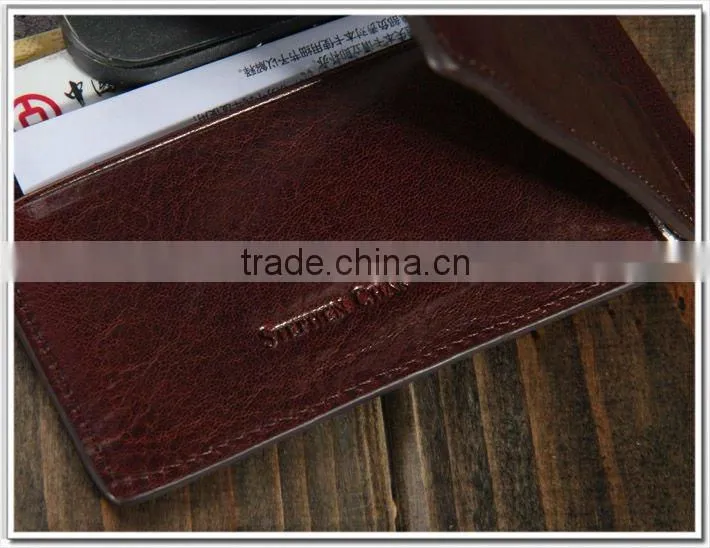 2013 new style Leather Money Clip with factory directly sale price and free smaple shipping for Leather money clip