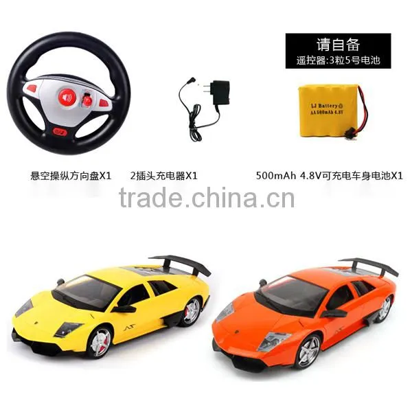 1:14 High imitation RC model Racing car with steering wheel with light and music, top racing rc car, high speed imperial racing