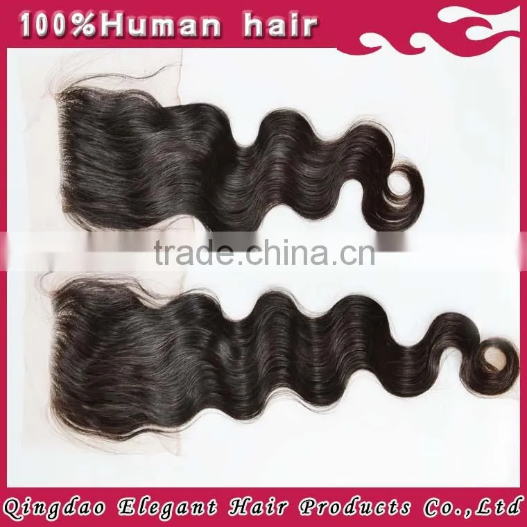 6A Peruvian Vietnamese Mongolian Virgin Hair Lace Closure 8-18inch Body Wave Natural Color Human Hair Closure