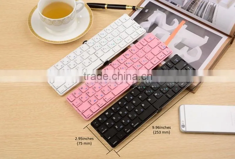 Ultrathin Folding Bluetooth Version 4.0 Keyboard For Android Tablet iPad Air Mini 3 4