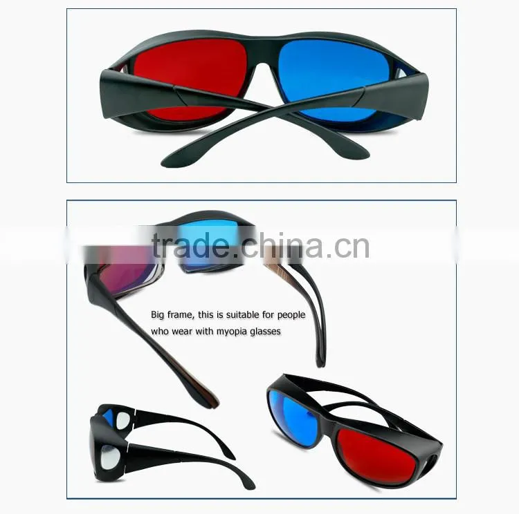 2015 Universal type 3D glasses/Red Blue Cyan 3D glasses Anaglyph 3D Plastic glasses