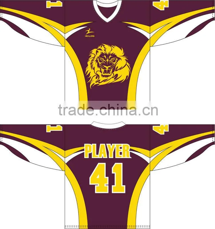 Cheap adult custom design ice hockey jersey
