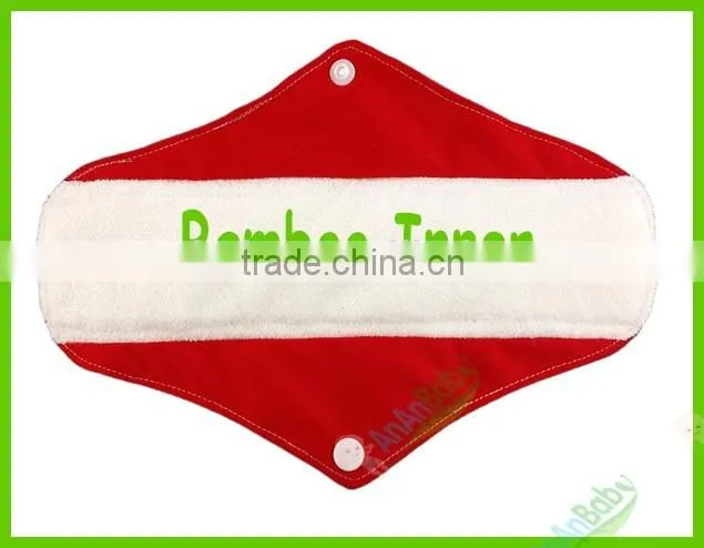 2014 Hot Sell New Products Bamboo Reusable Cloth Sanitary Napkin
