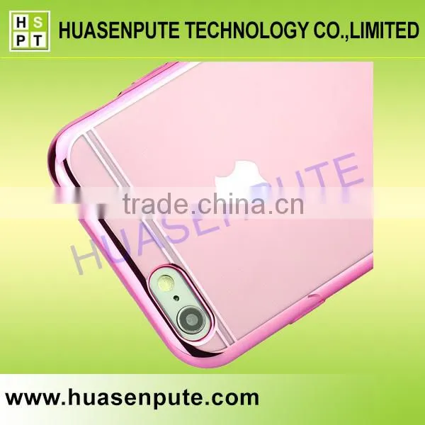 2016 New Arrival Design Ultra-Thin Electroplating Soft TPU Case For iPhone 6s