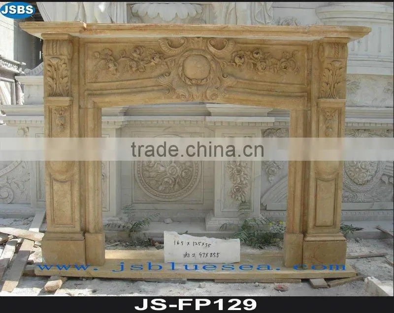 Natural stone fireplace design