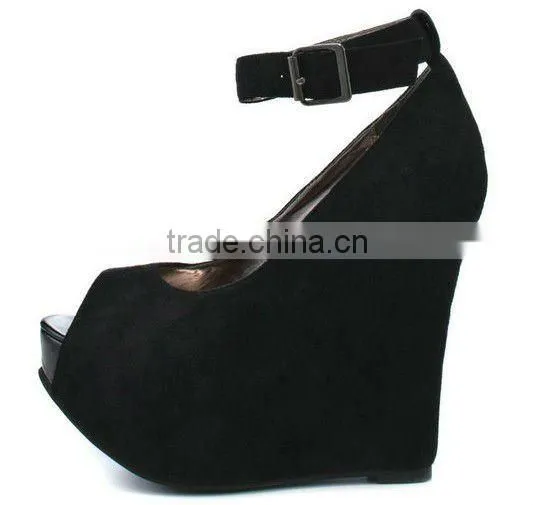 Stylish high heel dress shoes for women wedge high heel platform shoes