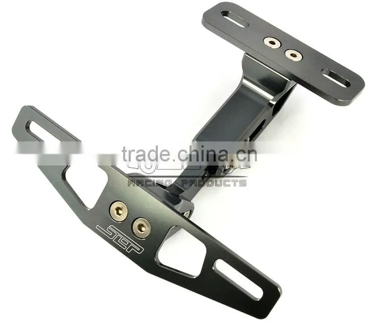 BJ-LPL-033 Top Quality CNC Aluminum Universal Motorcycle Plate Holder Motorcycle