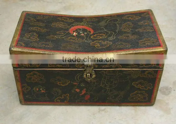 Chinese antique tibet decorative storage box
