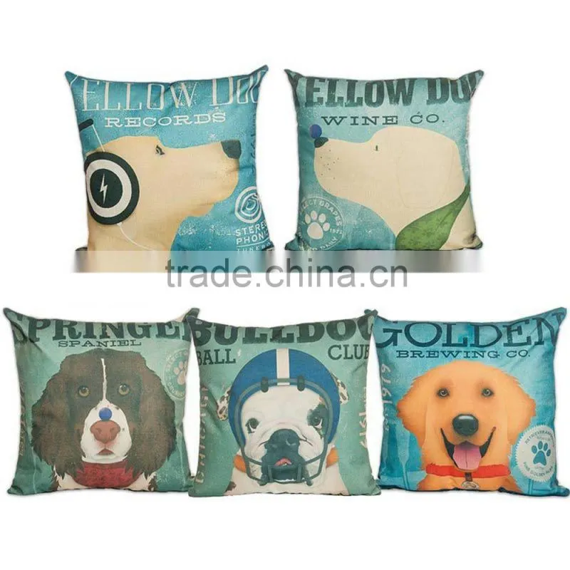 cheap digital printed decorative throw pillow